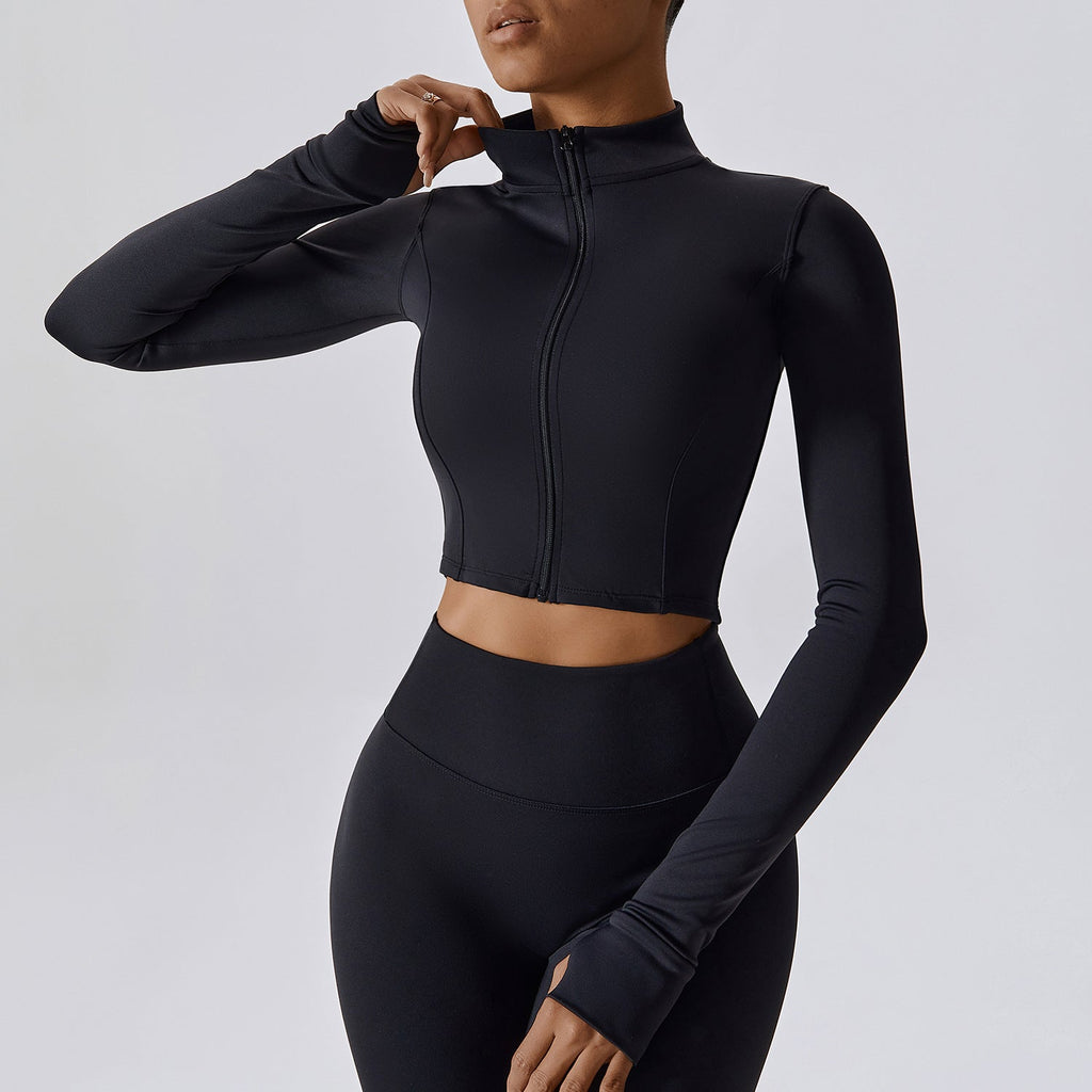 Thea Zip Longsleeve Top