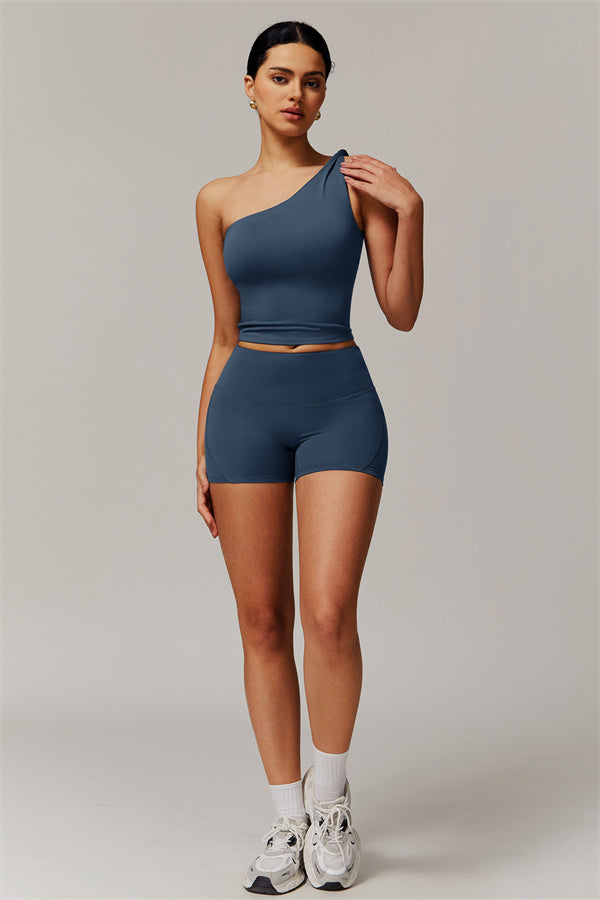 The Luxe One-Shoulder Crop Top