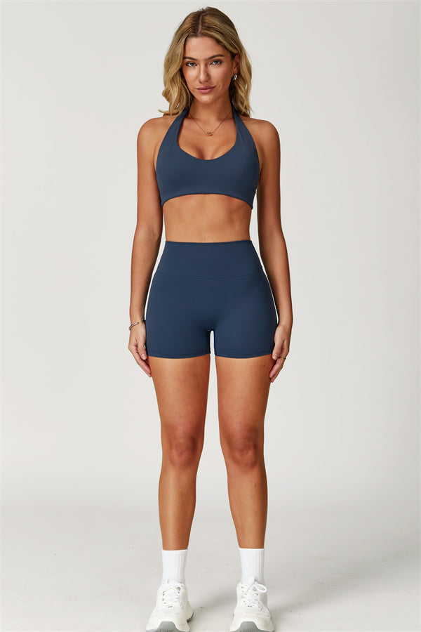 The Boost Halter Sports Bra Isabella Shorts 2-Piece Set