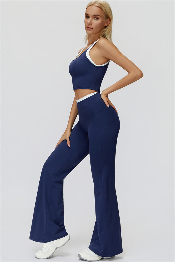 The Canyon Crop Tank Flared Leggings 2-Piece Set