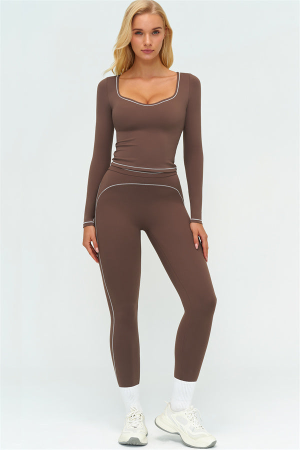 The Amara Long Sleeve T-shirt Leggings 2-Piece Set