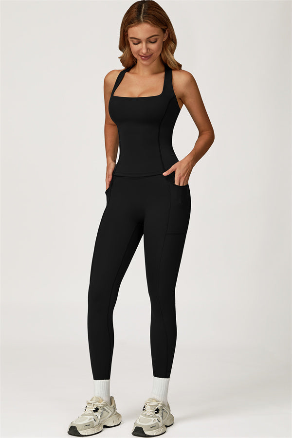 The Glacier Crop Tank Leggings 2-Piece Set