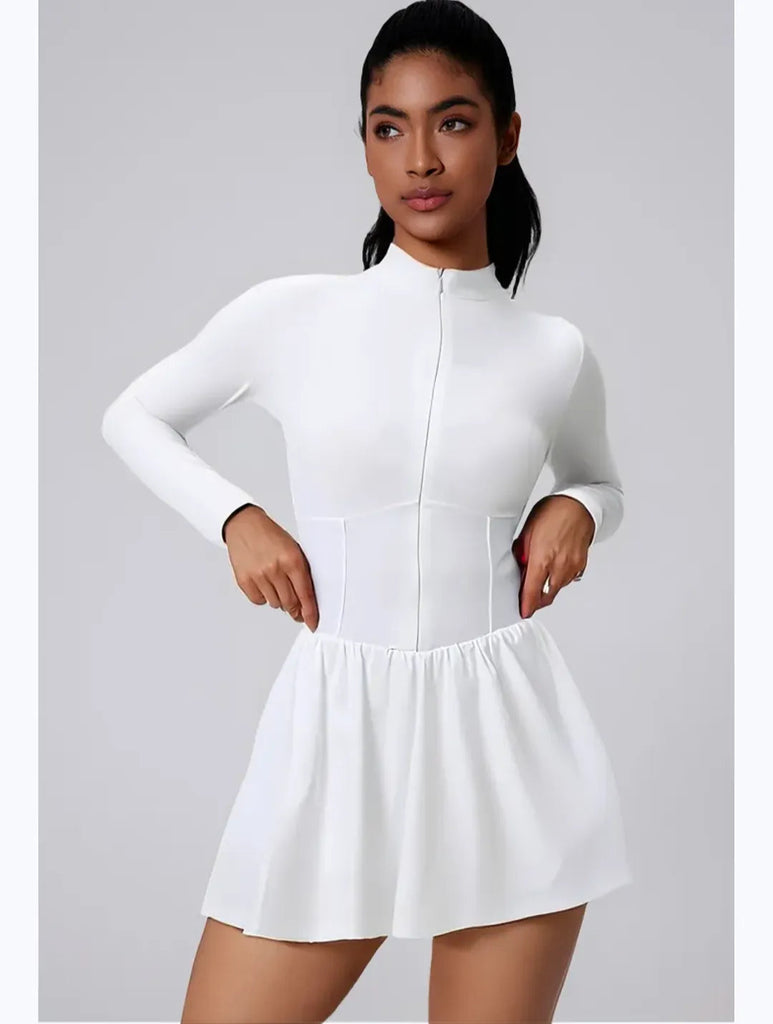 Evie Longsleeve Zip Skort Dress