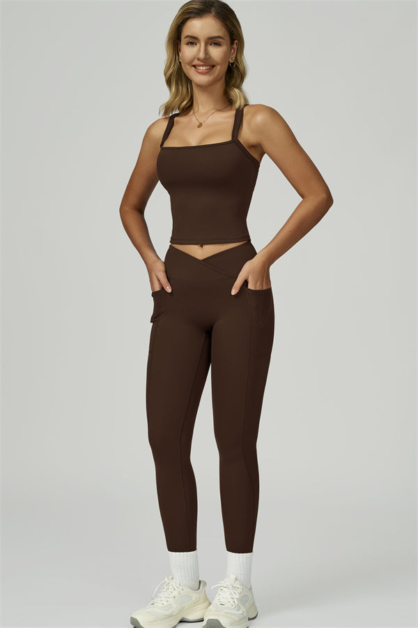The Flourish Crop Tank Leggings 2-Piece Set