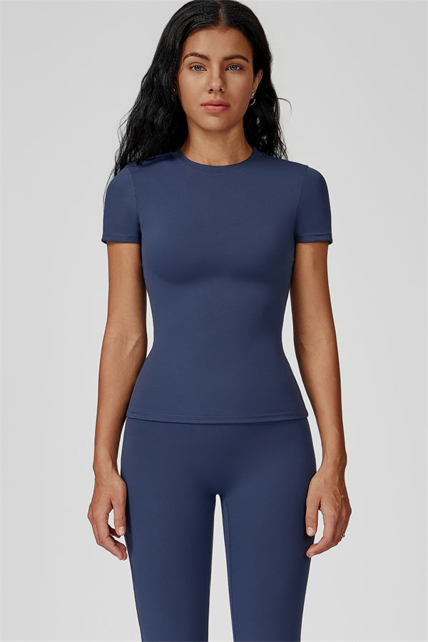 The Oasis T-shirt Flared Leggings 2-Piece Set Chambray