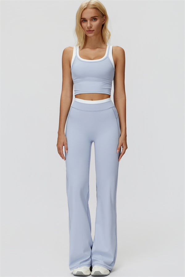 The Canyon Crop Tank Flared Leggings 2-Piece Set