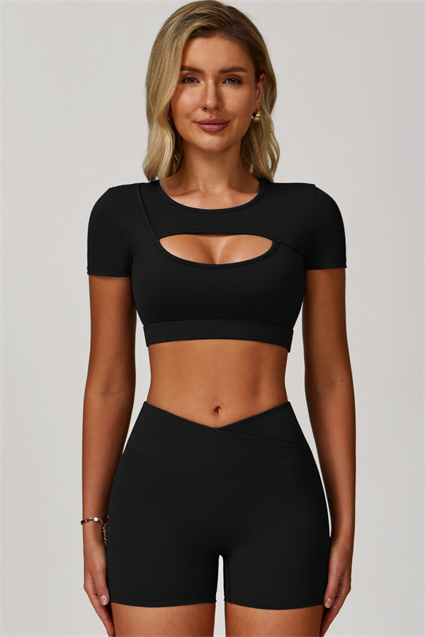 The Lavish Cut-out Crop Top