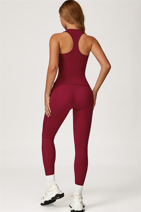 The Glacier Crop Tank Leggings 2-Piece Set