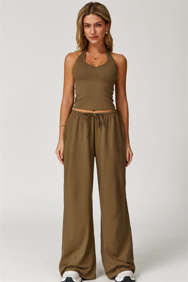 The Sprint Halter Tank Top Sweatpants 2-Piece Set