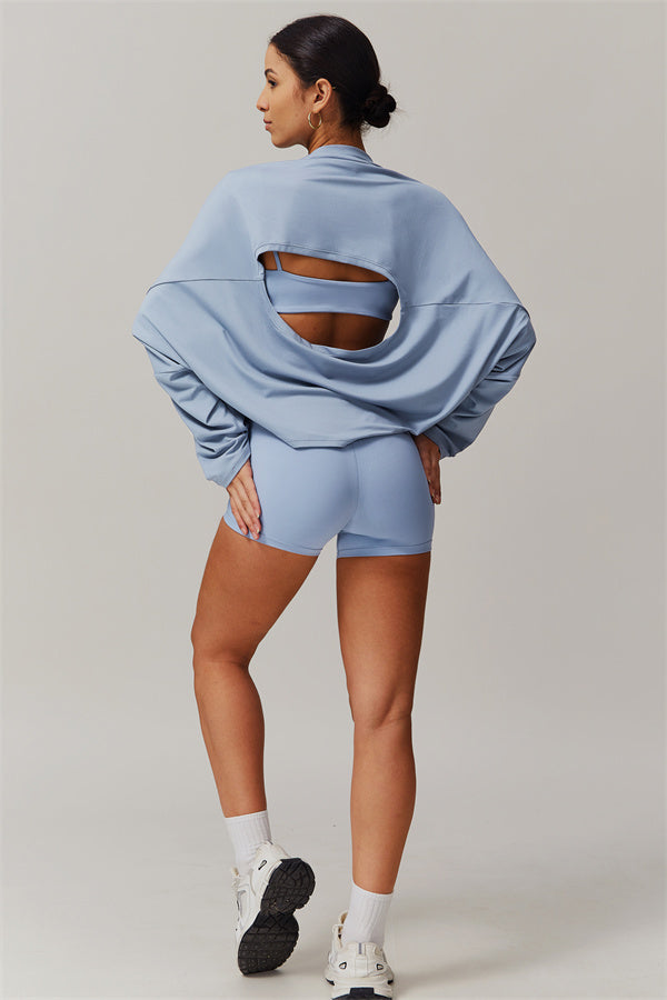 The Resonate Drift Cropped Pullover Shorts 2-Piece Set