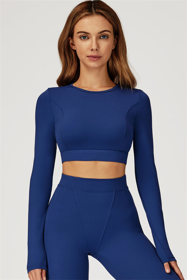The Conquer Long Sleeve T-shirt Cobalt