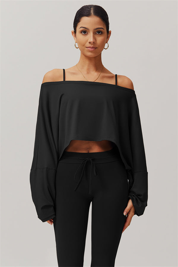 The Resonate Drift Cropped Pullover Flared Leggings 2-Piece Set