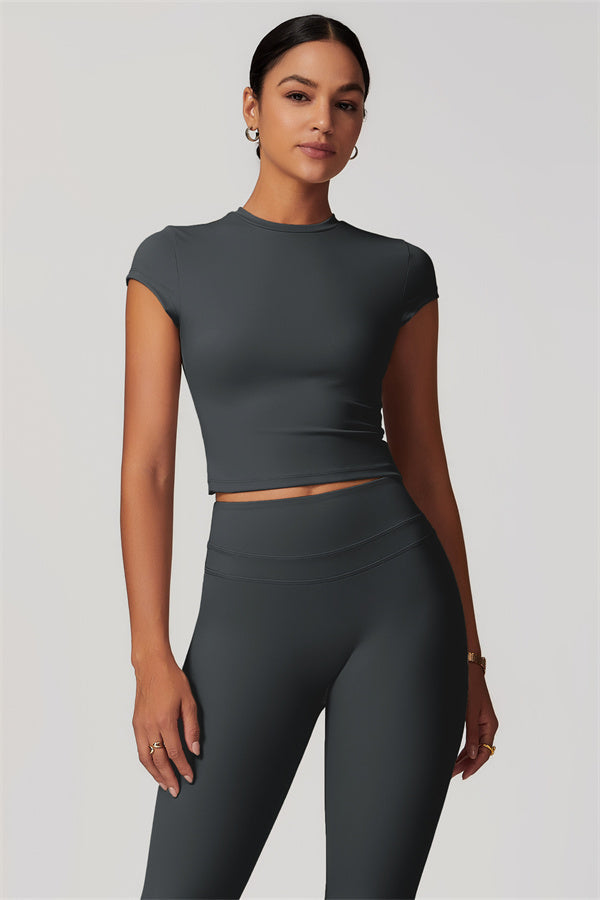 The Enigma T-shirt Leggings 2-Piece Set Davy Grey