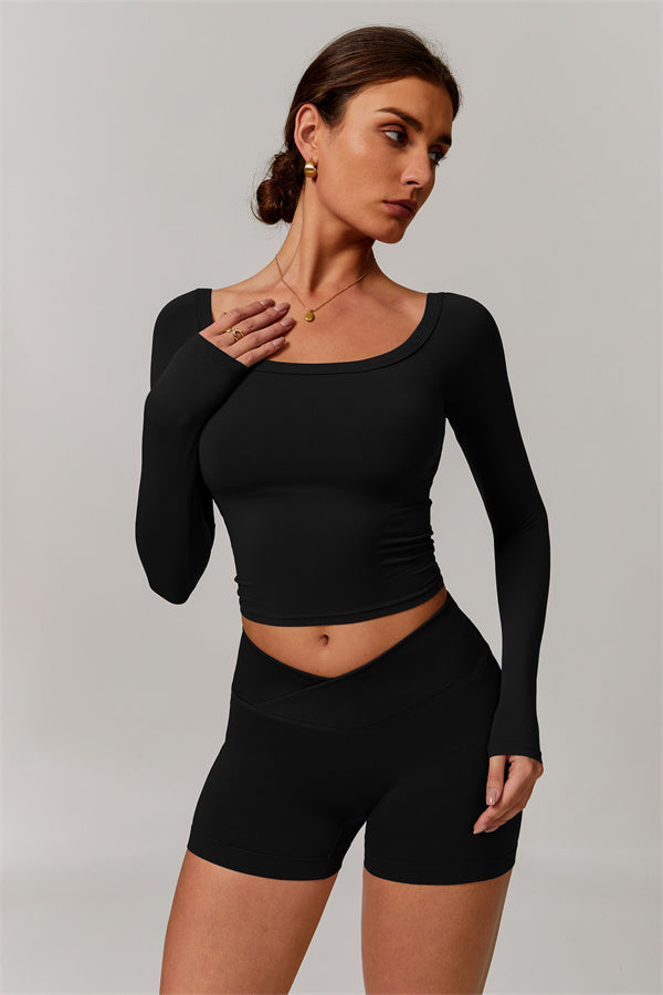 The Vivid Long Sleeve Crop Top