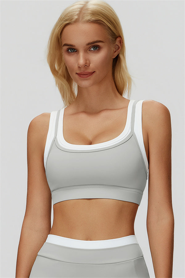 The Canyon Sports Bra Light Grey