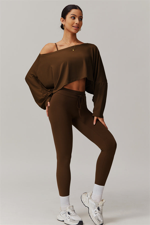 The Resonate Drift Cropped Pullover Leggings 2-Piece Set