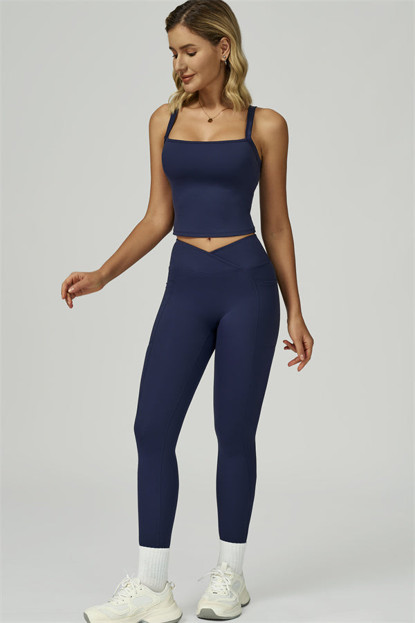 The Flourish Crop Tank Leggings 2-Piece Set