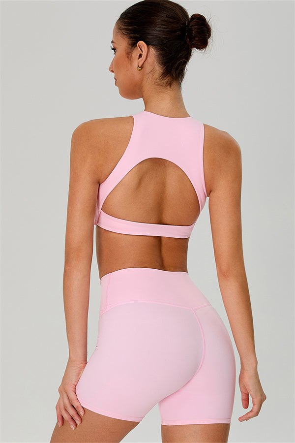 The Jewel Crop Top Crossover Shorts 2-Piece Set