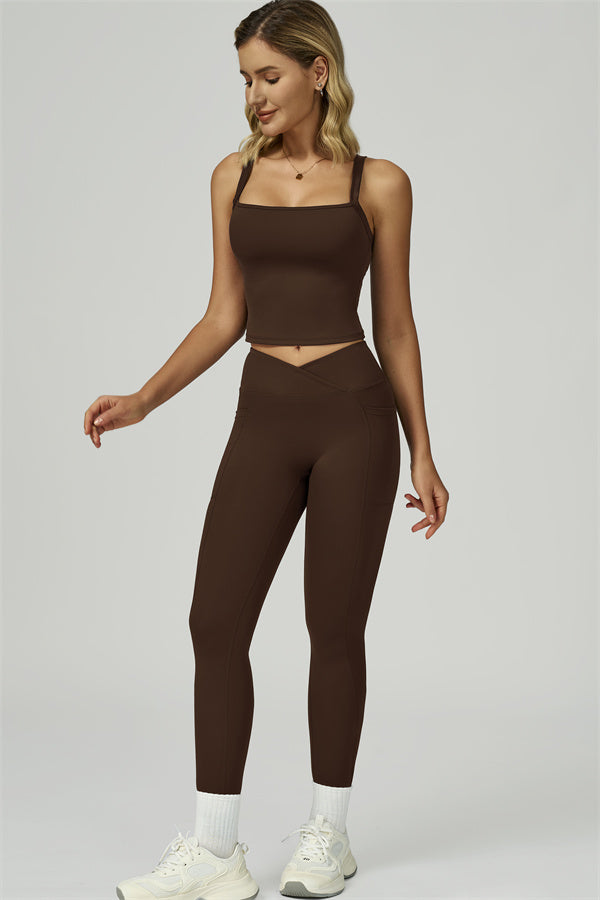 The Flourish Crop Tank Leggings 2-Piece Set