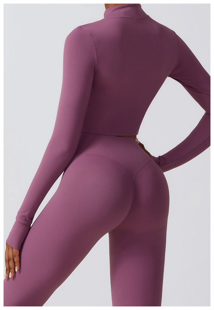 Thea Zip Longsleeve Top