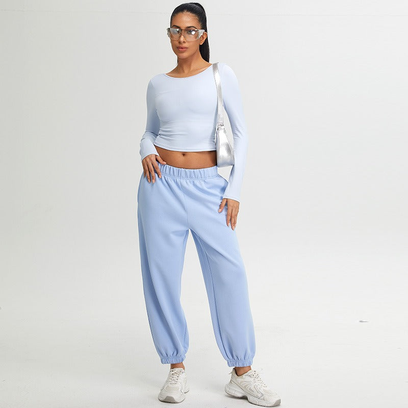 Jayla Backless Longsleeve Top