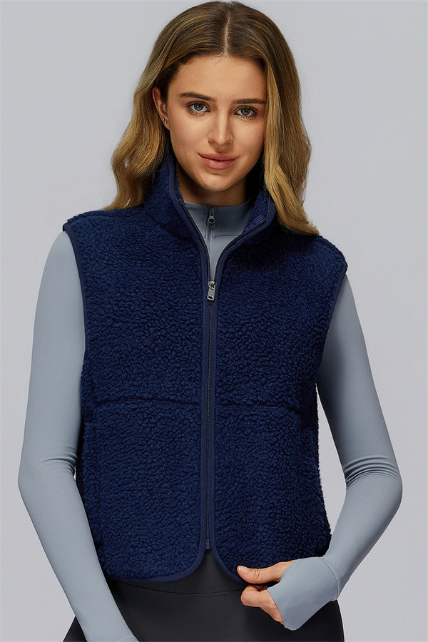 The Elle Form Vest Cobalt