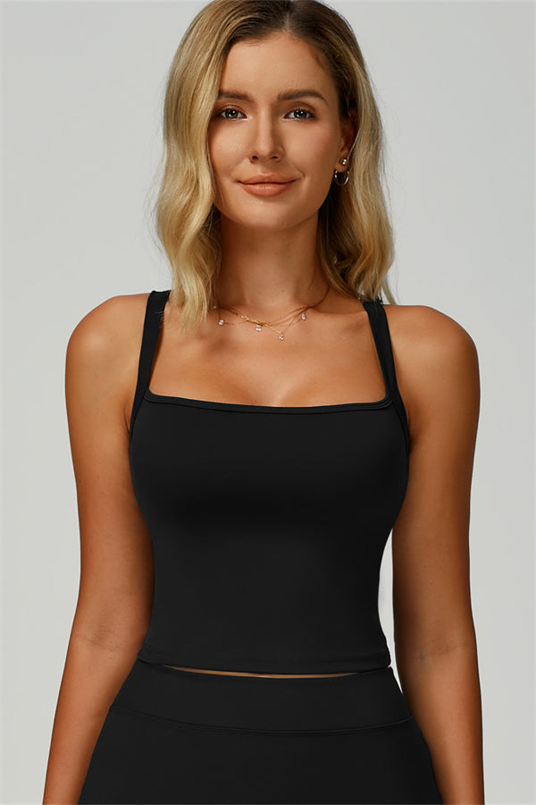 Flourish Tank Top Black