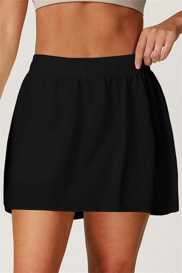 The Zeal Tennis Skort Black