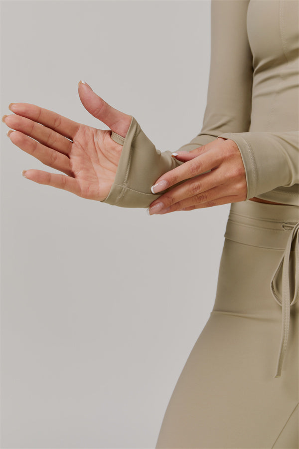 The Lumina Hooded Jacket Flared Leggings 2-Piece Set UPF 50+