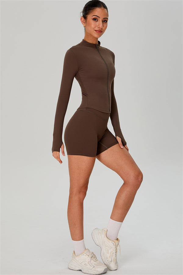 The Jewel Zip Jacket Shorts 2-Piece Set