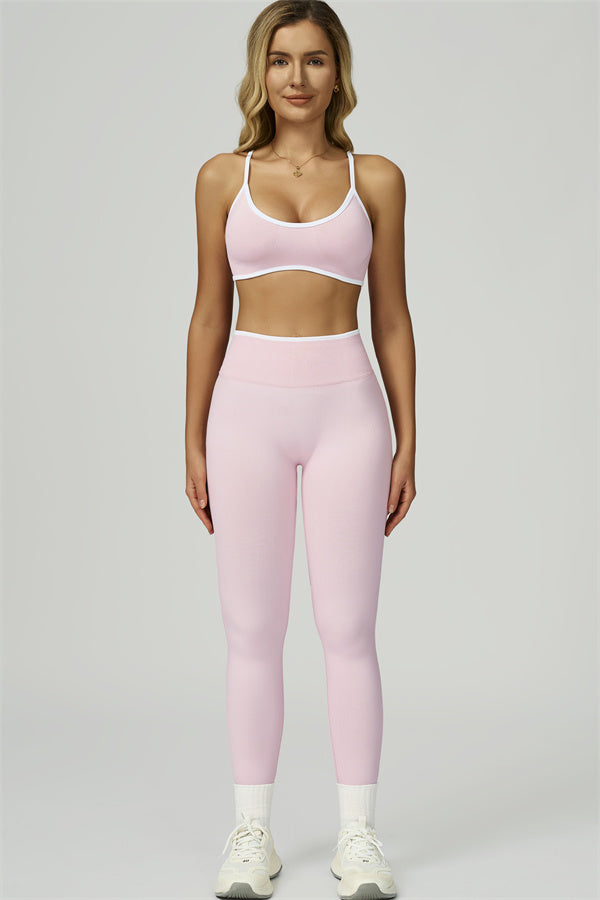 The Prime Contrast Sports Bra Leggings 2-Piece Set