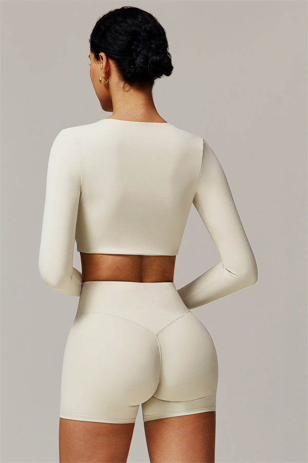 The Delicate Long Sleeve T-shirt Shorts 2-Piece Set