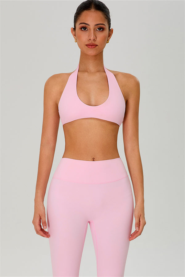 The Solid Sports Bra Leggings 2-Piece Set Vanilla