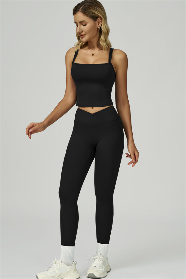 The Flourish Crop Tank Leggings 2-Piece Set