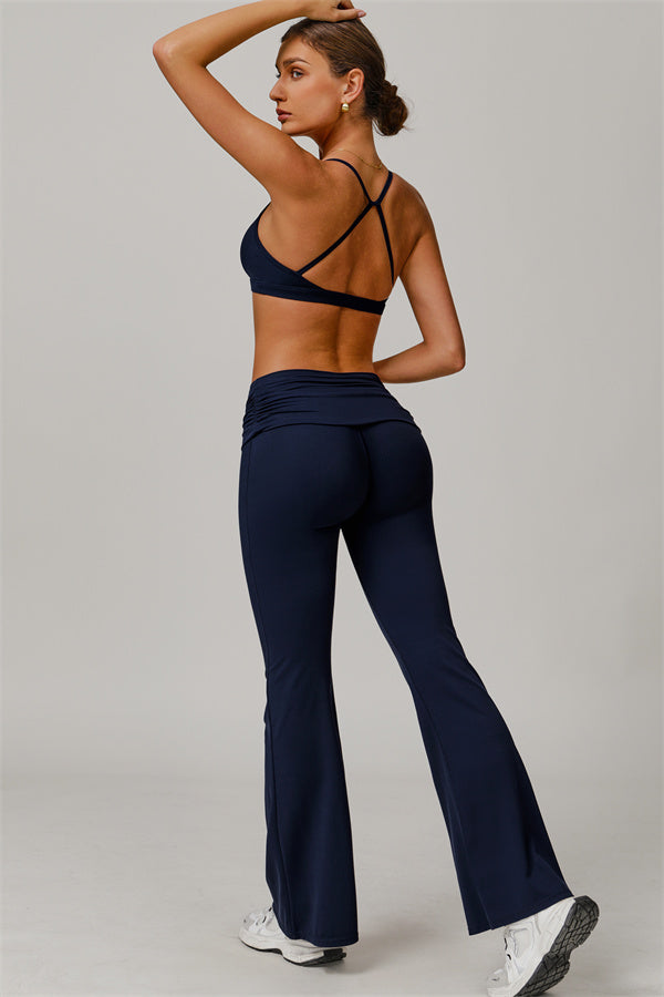 The Juno Star Sports Bra Flared Leggings 2-Piece Set