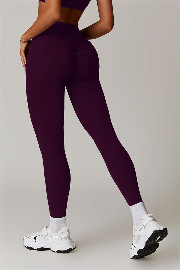 The Flourish Leggings Plum Purple