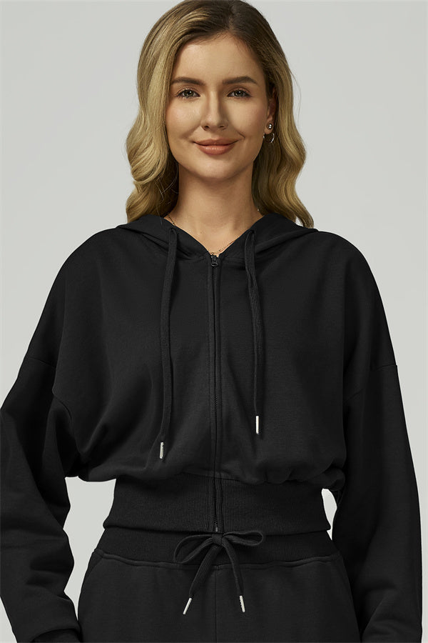 The FlexFit Crop Hoodie Pants 2-Piece Set