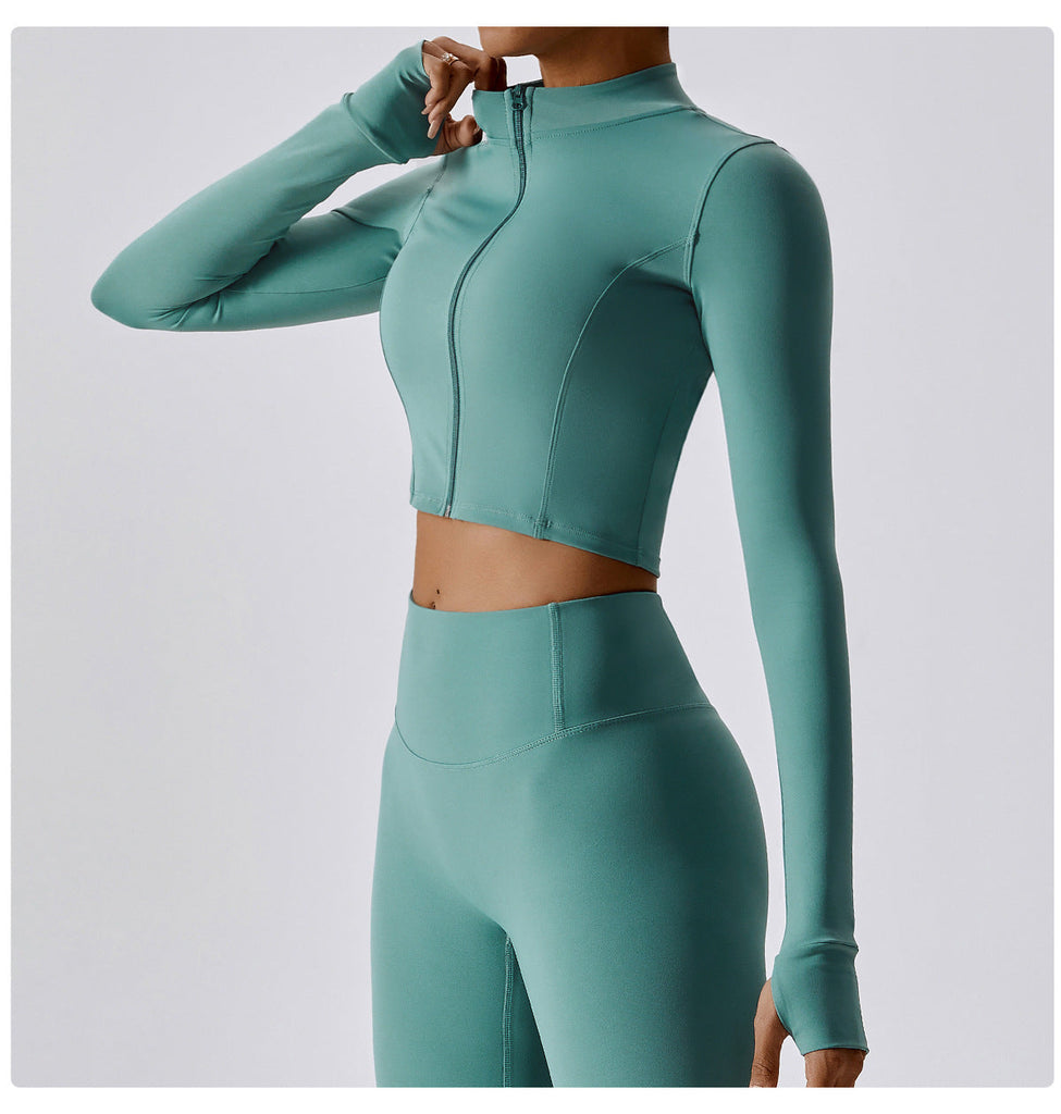 Thea Zip Longsleeve Top