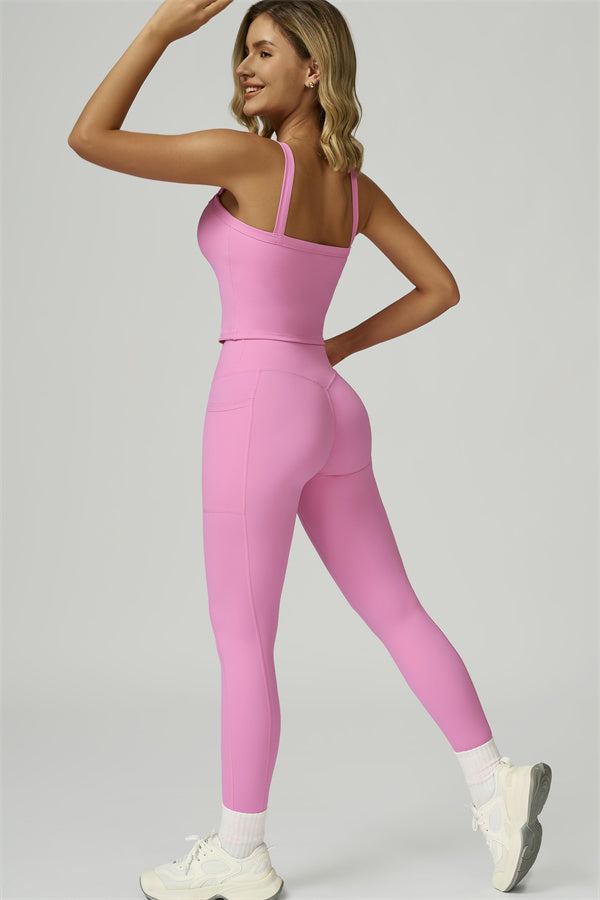 The Flourish Crop Tank Leggings 2-Piece Set