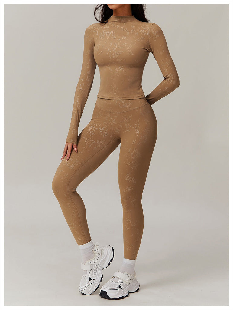 Kay Turtleneck Longsleeve Top & Leggings Set