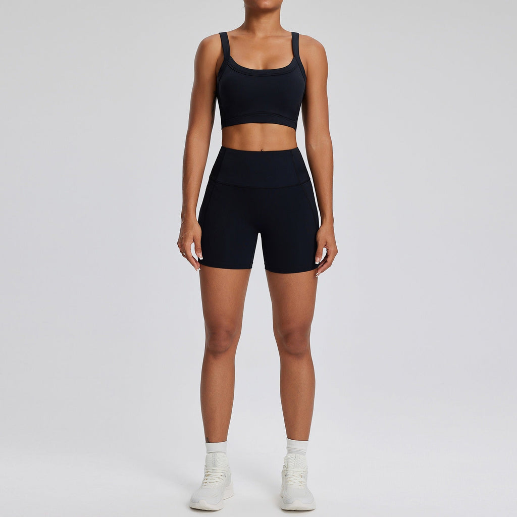 Dara Tank Top & Shorts Set Black