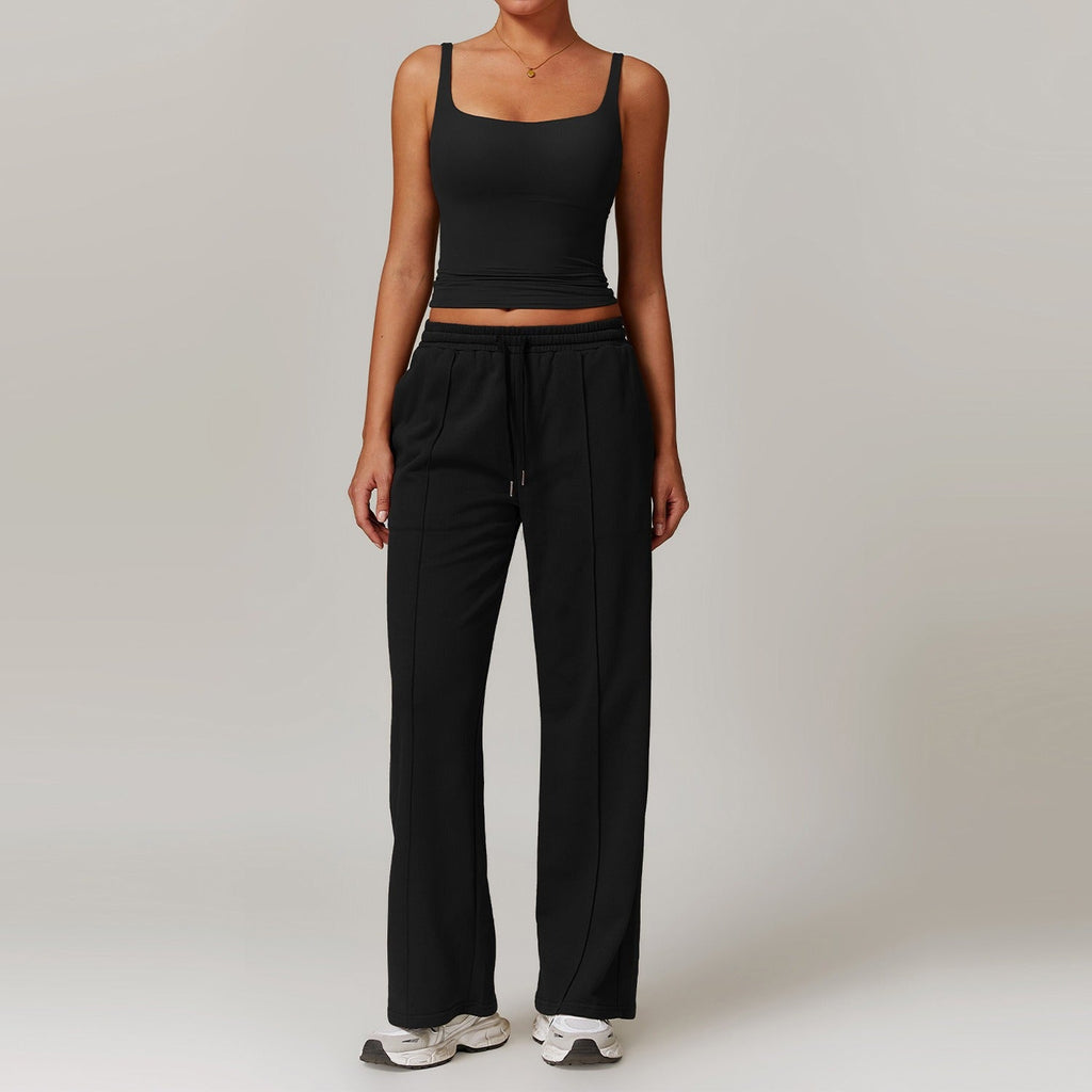 Maris Tank Top & Sweats Set Black