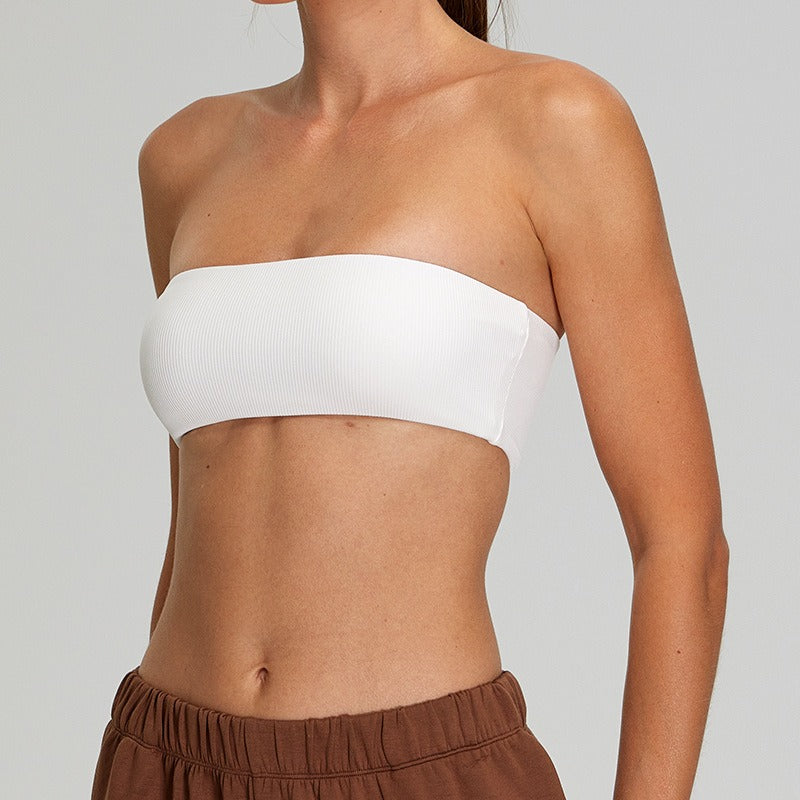 Annora Sleeveless Bra Top White