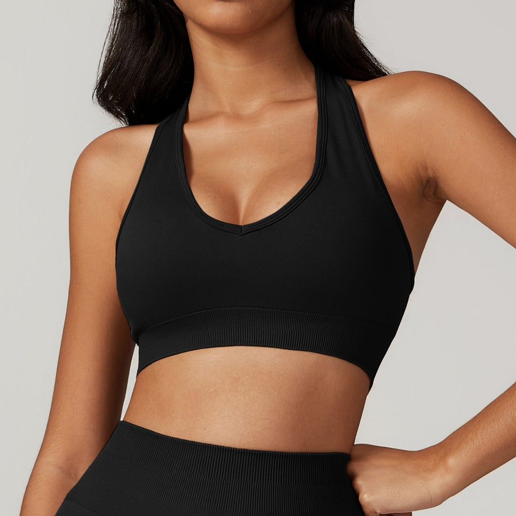 Avery Halter Bra Top Black