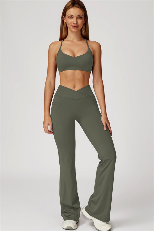 The Propel Sports Bra Flared Leggings 2-Piece Set