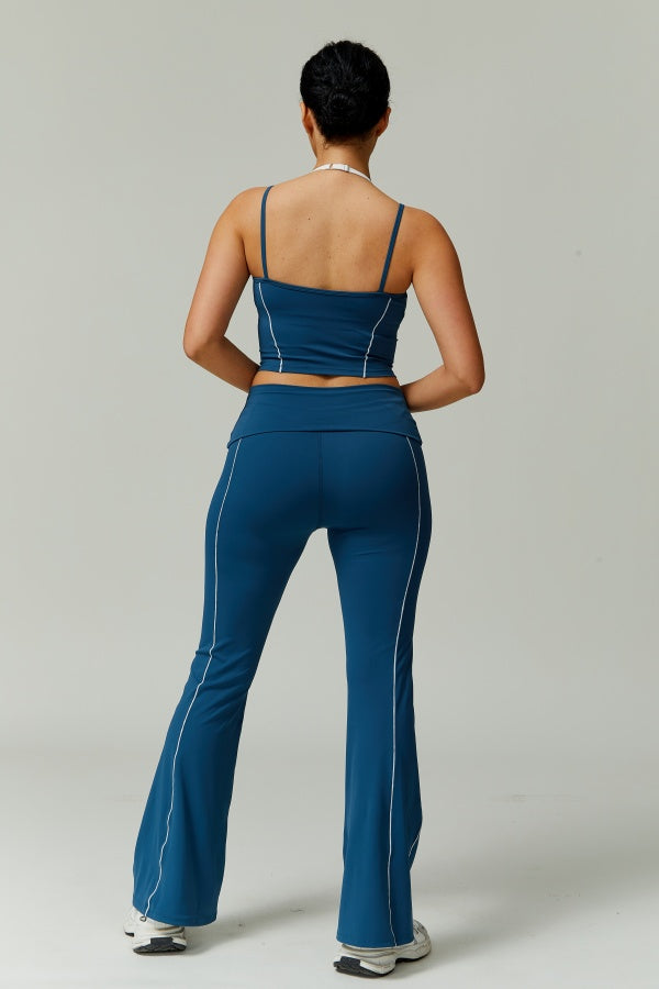 The Radiant Crop Top Flares 2-Piece Set