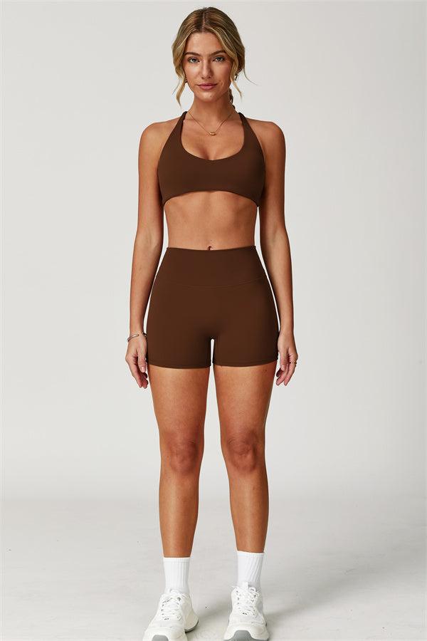 The Boost Crossback Sports Bra Isabella Shorts 2-Piece Set