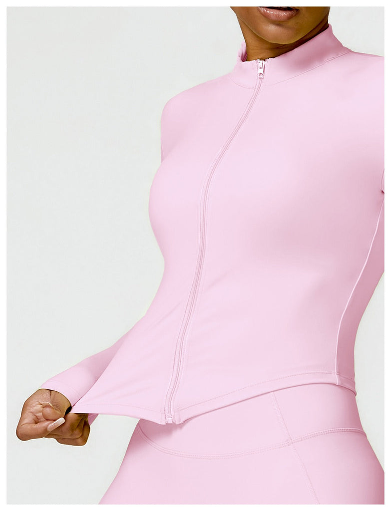 Supreme Zip Longsleeve Top & Shorts Set