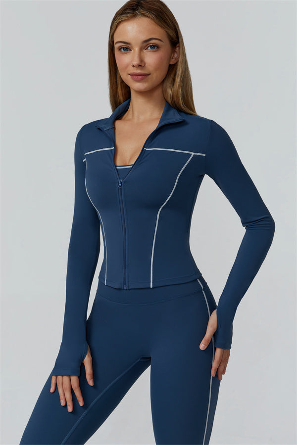 The Venus Zip Longsleeve Top