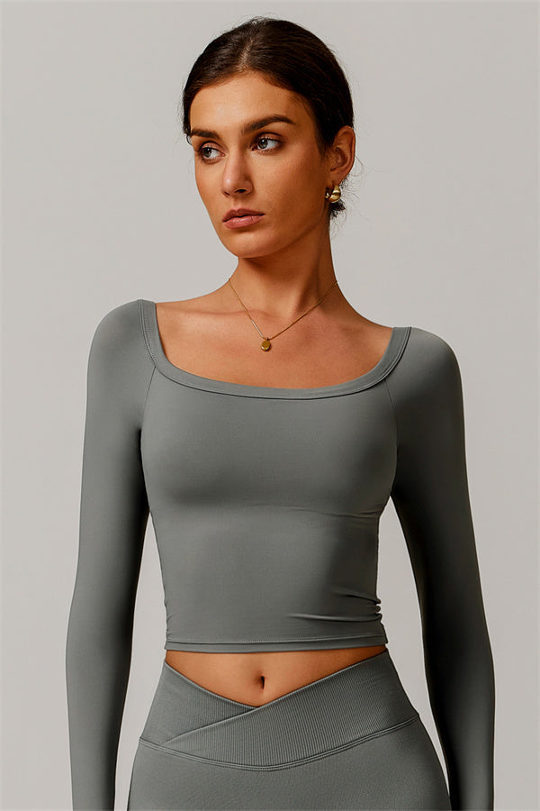 The Vivid Long Sleeve Crop Top Venus